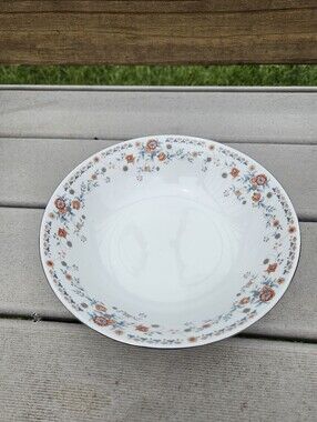 China Pearl "Josephine" 9.25" Round Vegetable Serving Bowl Fine China Floral